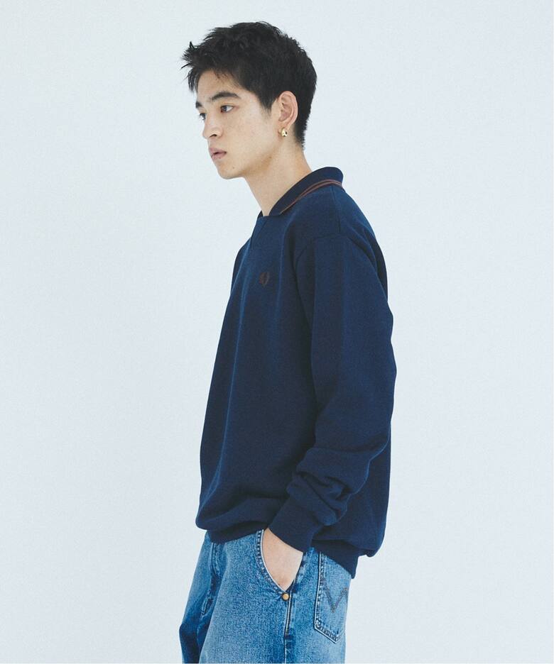 WEB限定 FRED PERRY for JOURNAL STANDARD Football Sweatshirt 