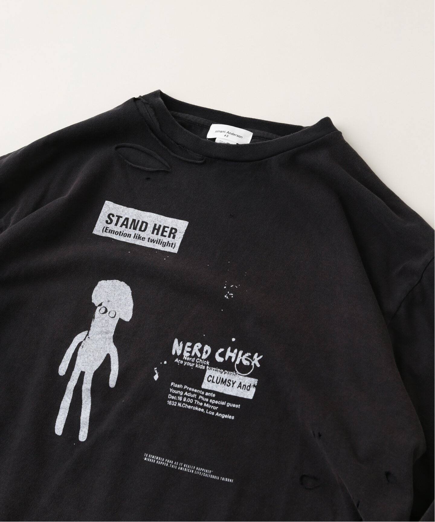 【minami Anderson】DOUBLEFACE-ロンTEE MINAMI ANDERSON / ミナミ アンダーソン DOUBLEFACE-ロンTEE（T