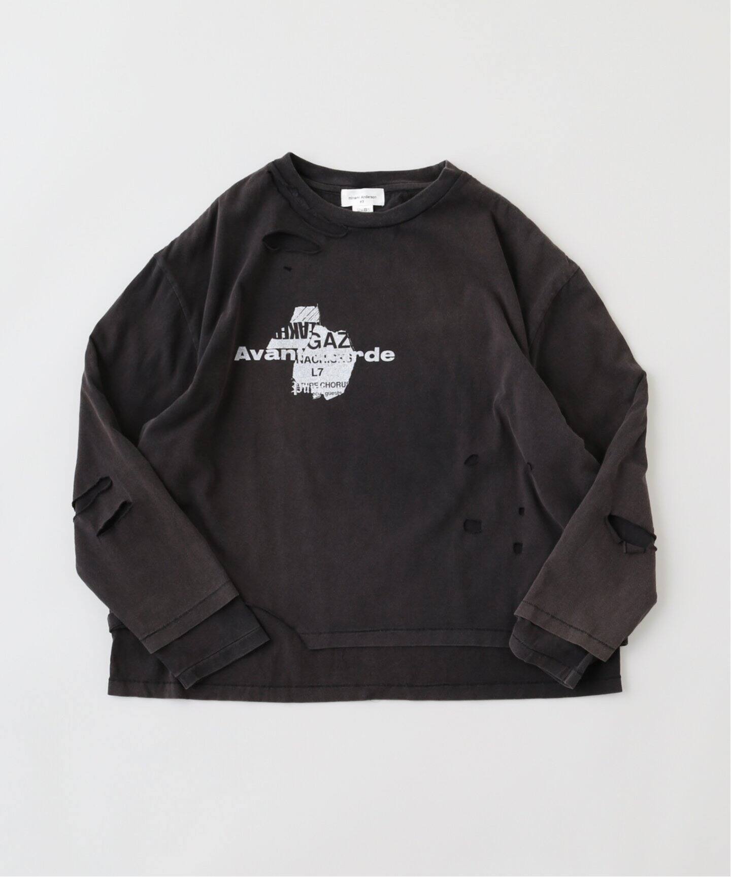 【minami Anderson】DOUBLEFACE-ロンTEE minami Anderson】DOUBLEFACE-ロンTEE