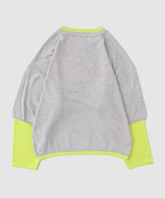 BLUEMARBLE / ブルーマーブル】 Double layer knitted sweater（ニット 