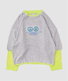 BLUEMARBLE / ブルーマーブル】 Double layer knitted sweater（ニット 