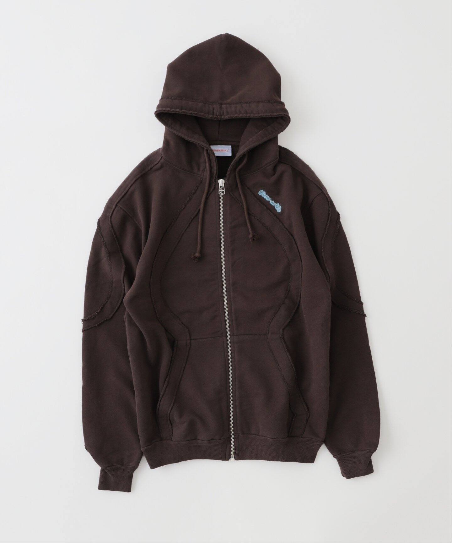 BLUEMARBLE / ブルーマーブル】 Zipped drawstring hoodie（Tシャツ 