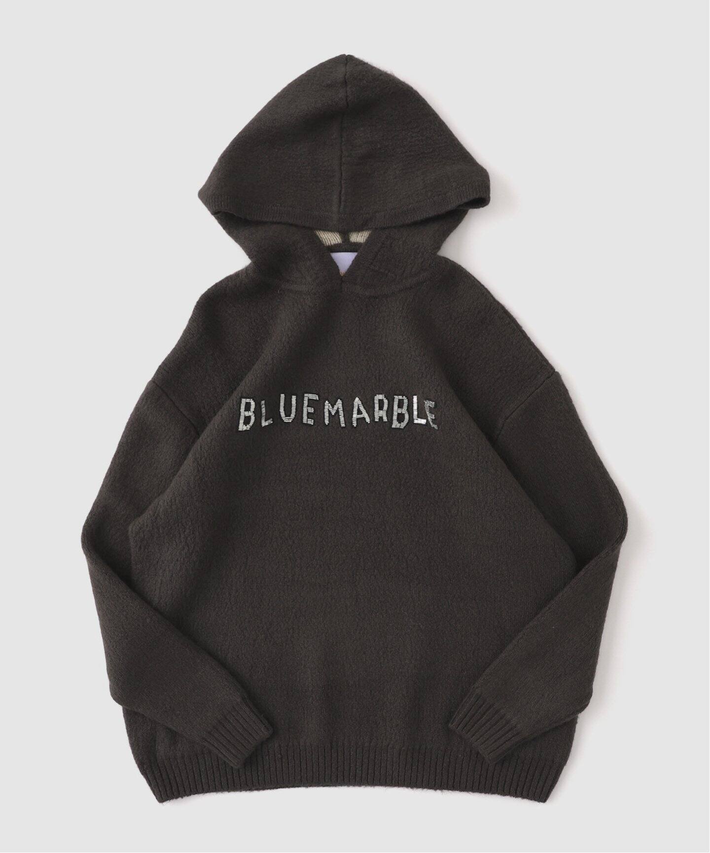 BLUEMARBLE / ブルーマーブル】Embroidered knitted hoodie（パーカー  