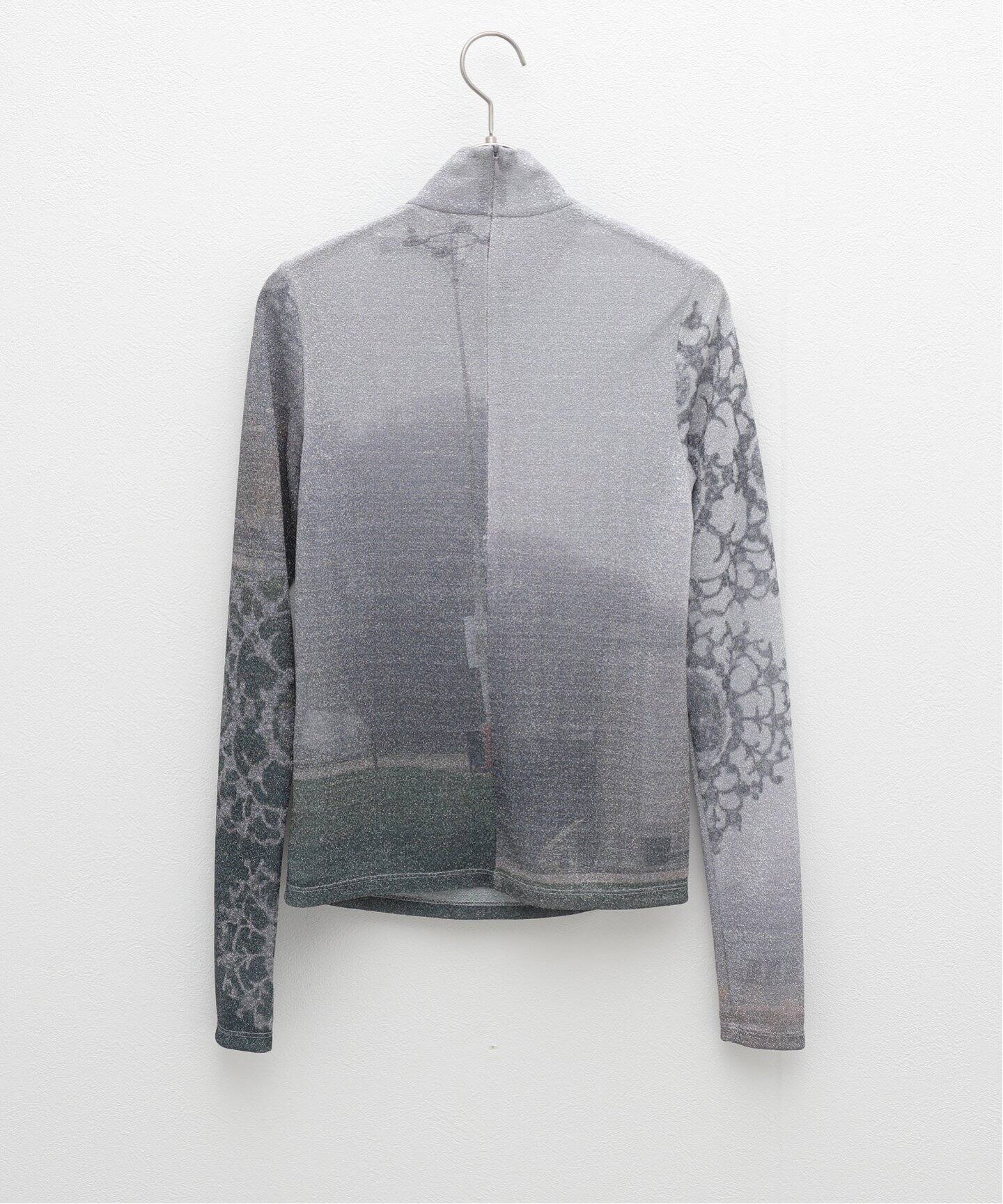 YOHEI OHNO / ヨウヘイオオノ】 Graphic Glitter Top（Tシャツ 