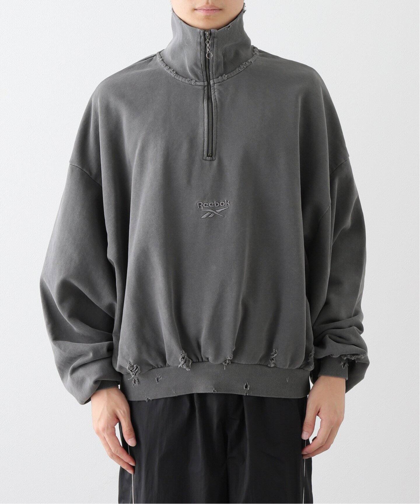 Reebok×Noill】 BORO half zip sweat fade（スウェット）｜UNFOLLOW 