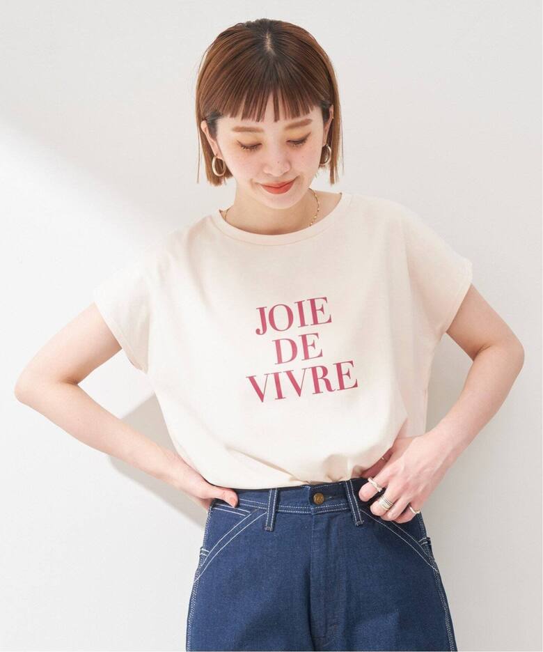 フロントロゴ フレンチスリーブTシャツ/サイロ コットンTシャツ