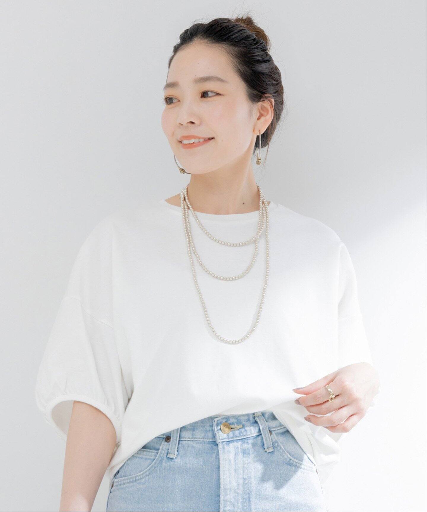 ギャザースリーブTEE（Tシャツ／カットソー）｜B.C STOCK（ベーセー 