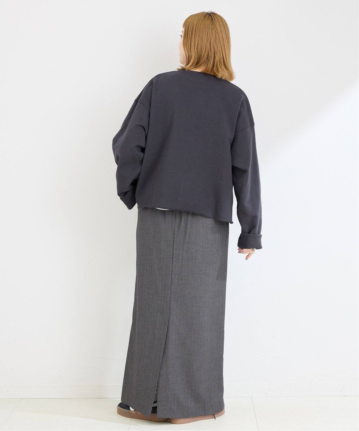 追加》ラメサガラ刺繍ロングスリーブ裏毛スウェット（スウェット