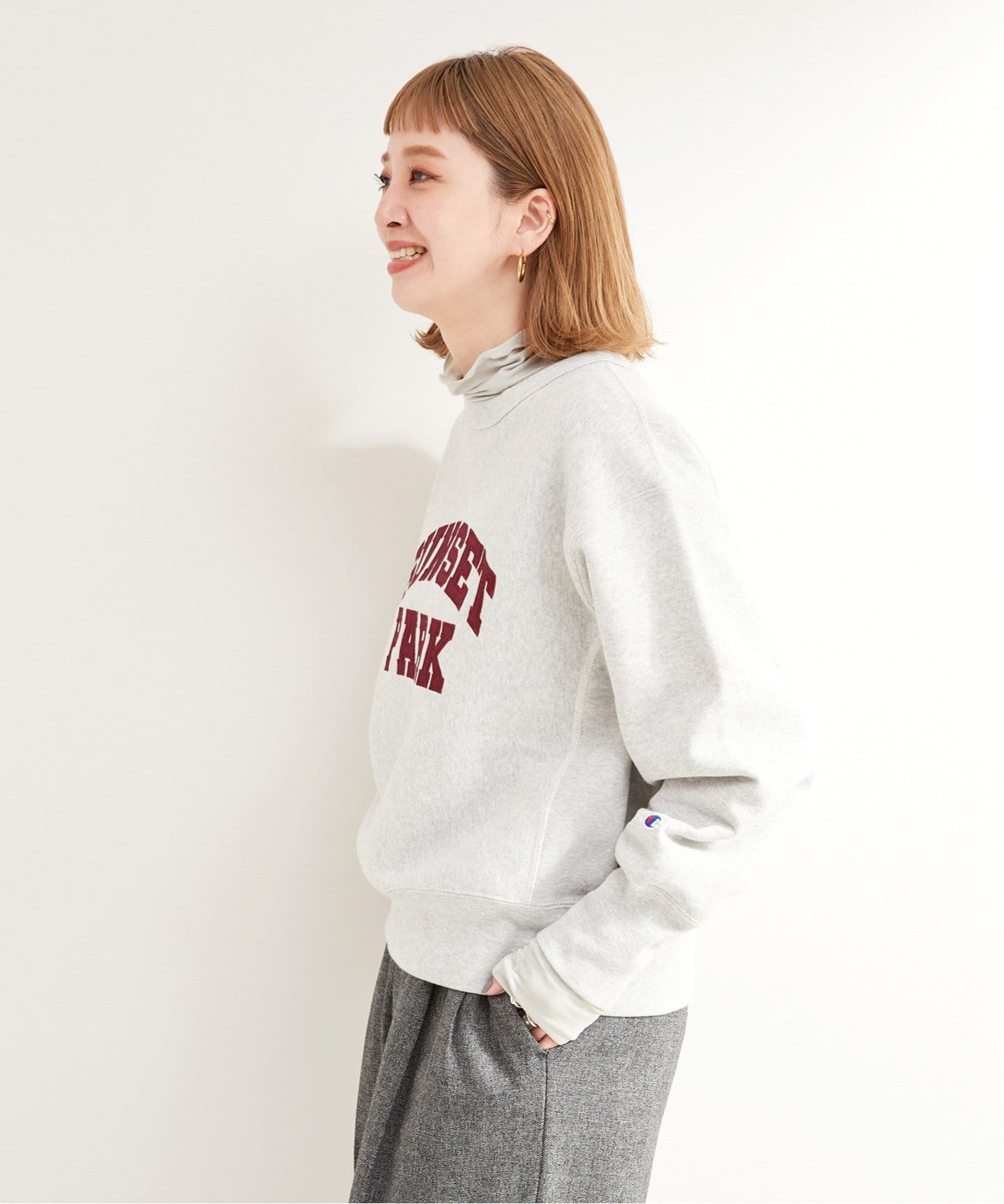 追加》カットタートルプルオーバー（Tシャツ／カットソー）｜B.C STOCK