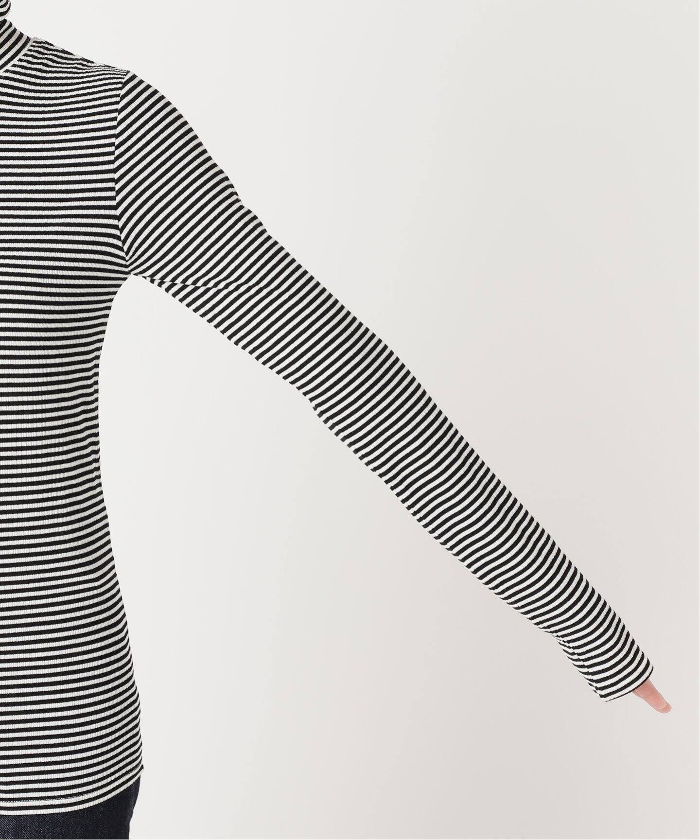 ボーダータートルプルオーバー（Tシャツ／カットソー）｜B.C
