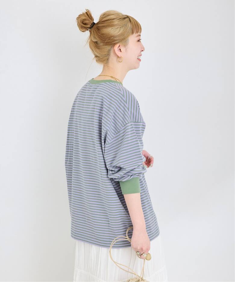 ボーダーロンTEE（Tシャツ／カットソー）｜B.C STOCK（ベーセー 