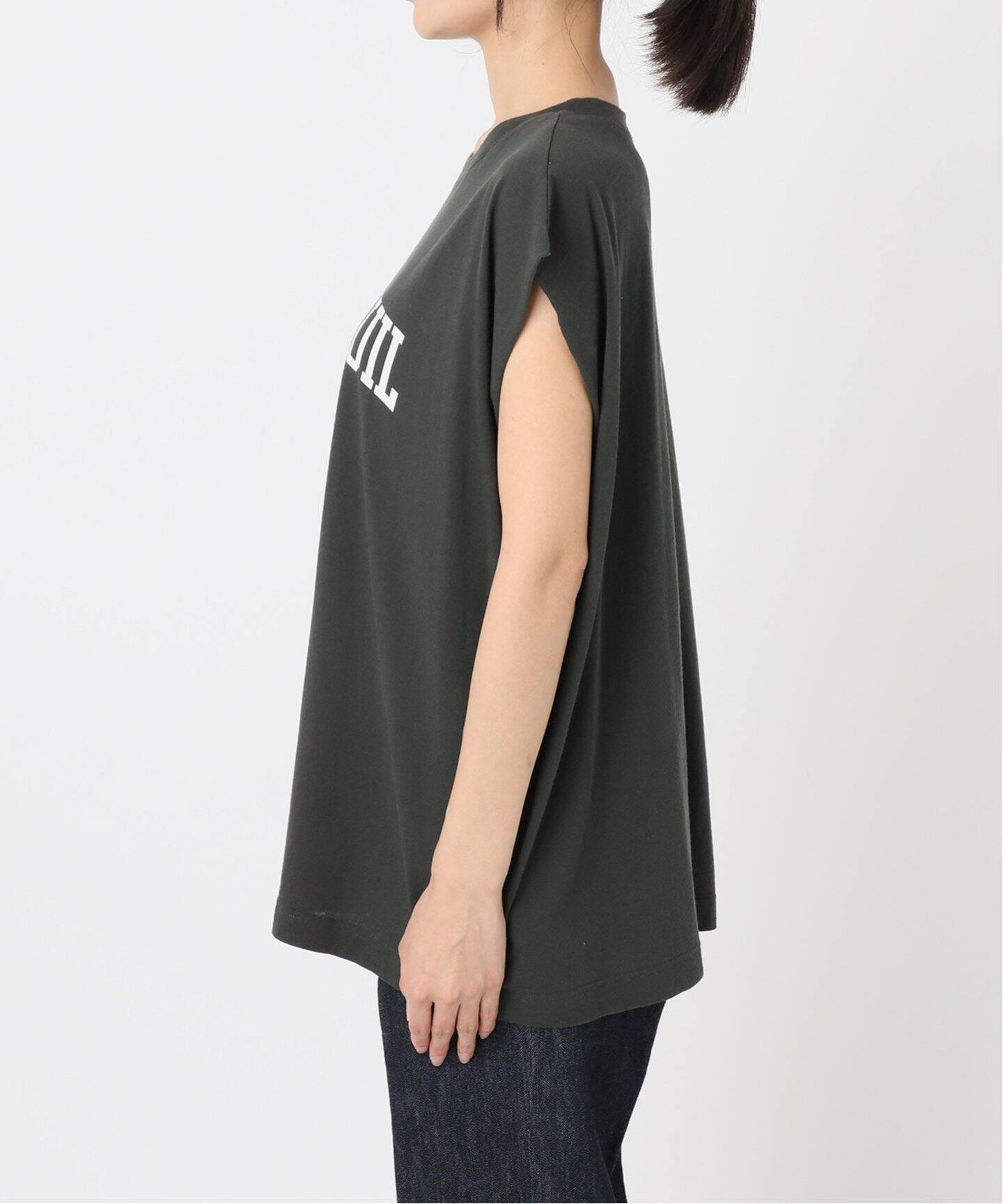全4色   ロゴ コットン ノースリーブ Tシャツ ドレス 追加》ロゴノースリーブTシャツ（Tシャツ／カットソー）｜B.C