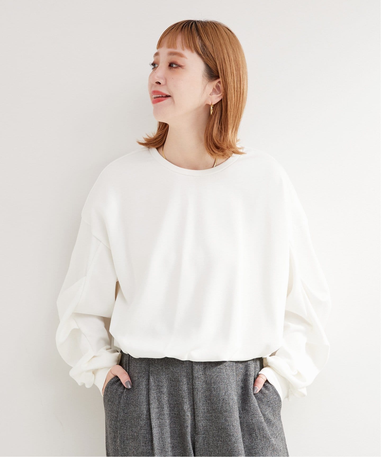 SCOT CLUB - 新品＊タグ付き　バルーンヘムカットソー バルーンショートトレーナー（Tシャツ／カットソー）｜B.C STOCK