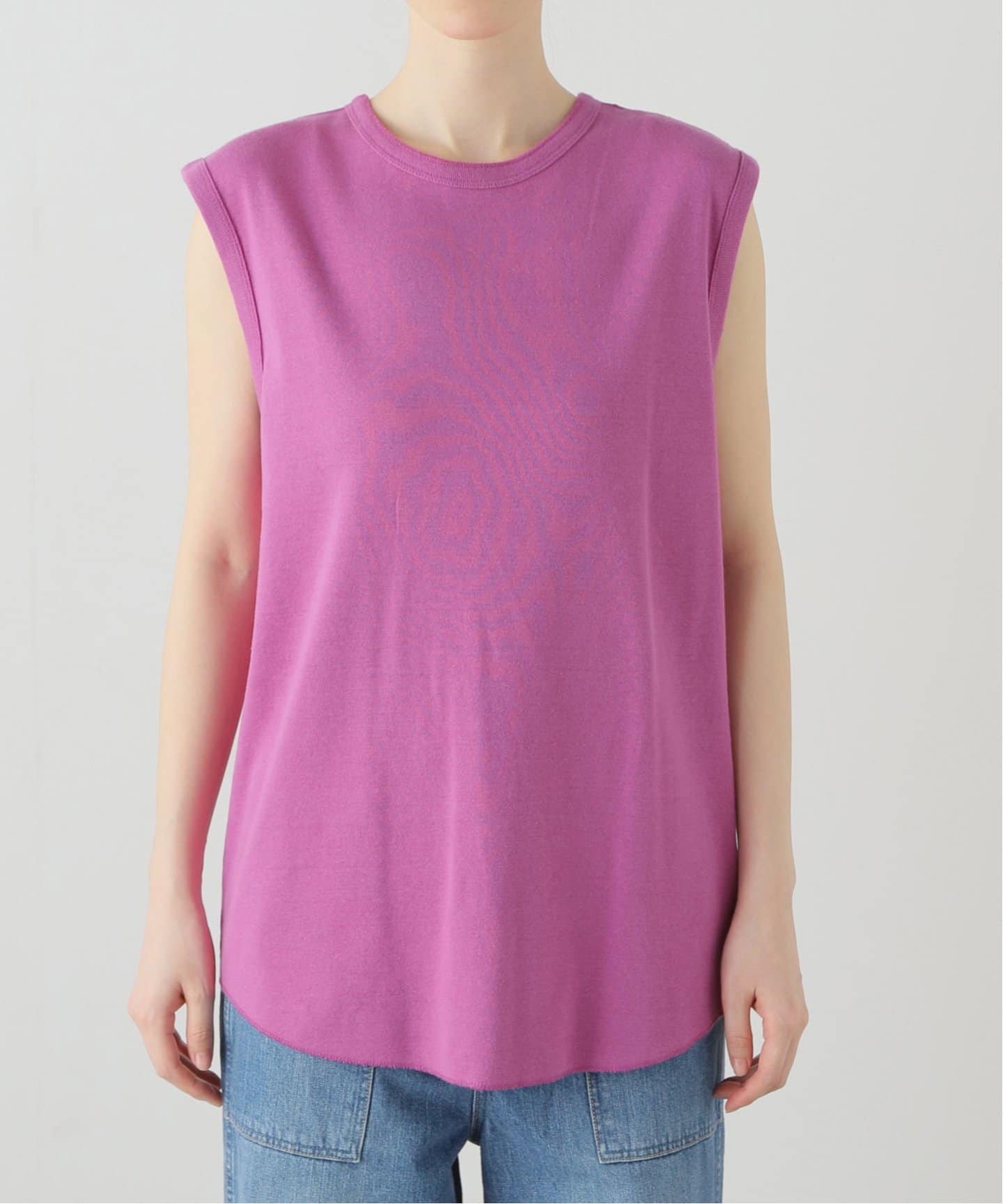Tシャツ・カットソー [CHEMEHC] FRILLY SLEEVELESS セール】C.GRAPHY Mesh Jersey Sleeveless（Tシャツ/カットソー