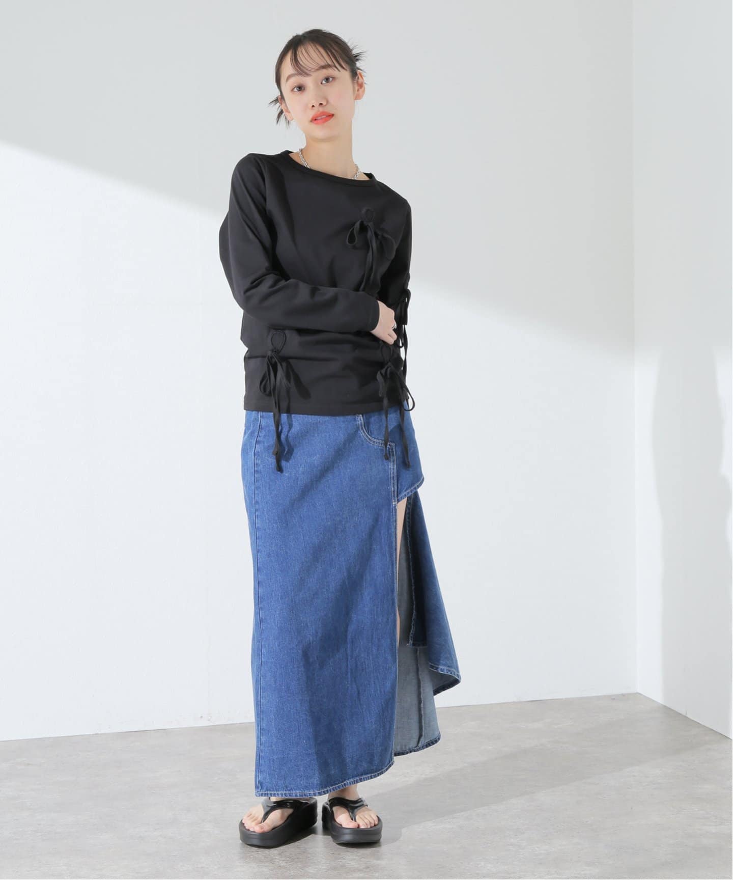 soduk ribbons long sleeve shirt 0424010 602（Tシャツ