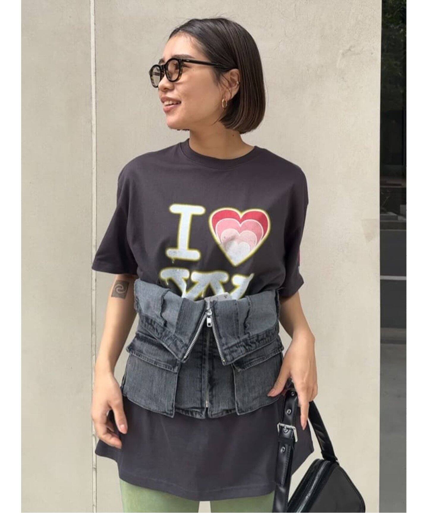 OPEN YY / オープンワイワイ】I LOVE YY BOX TEE（Tシャツ／カットソー  