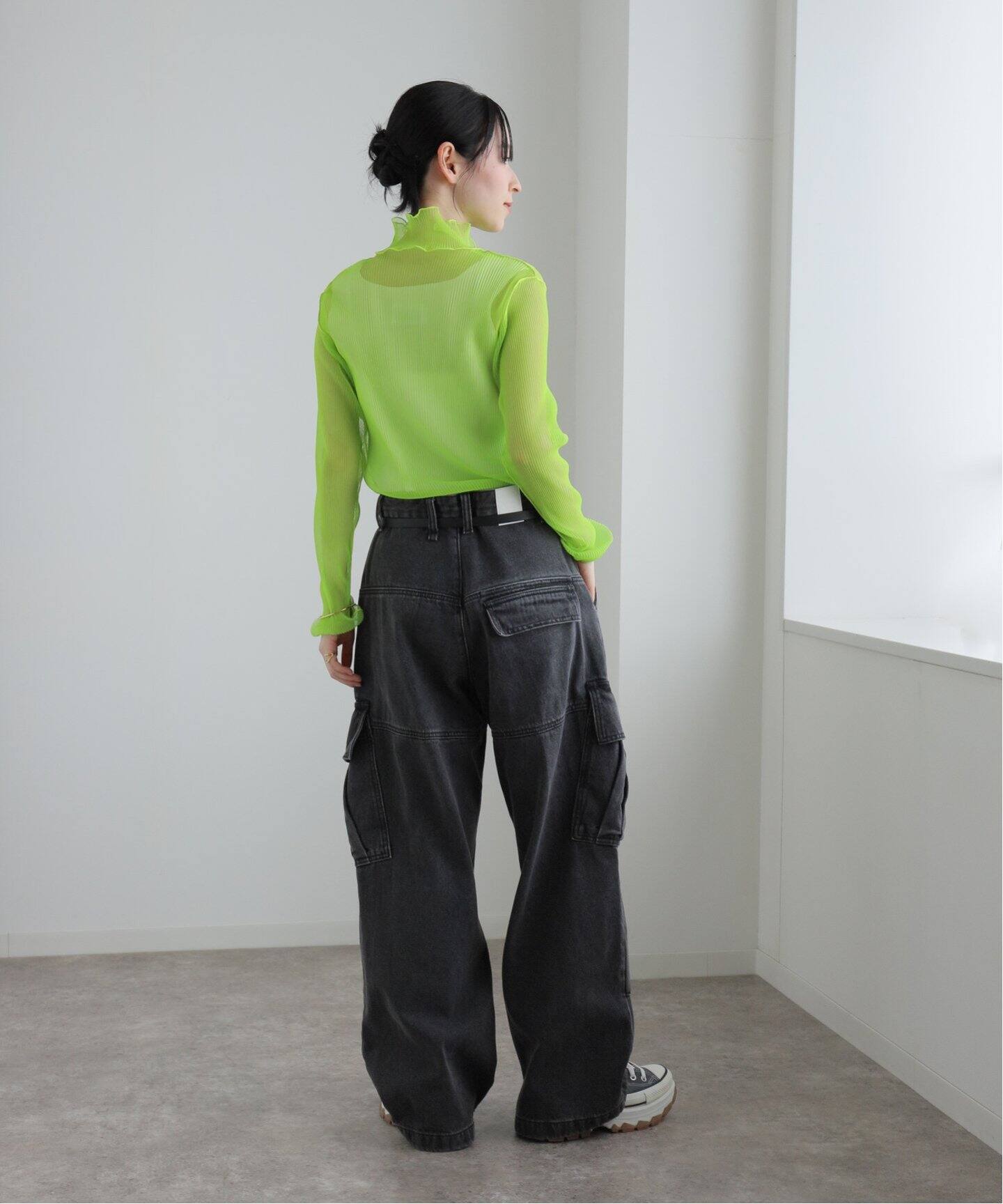 todo kotohayokozawa 】 Layered Sheer Long Sleeve Top（Tシャツ 