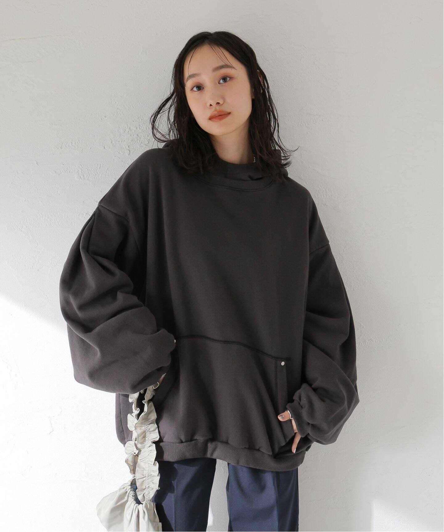 ANGLAN / アングラン Valley Layered Hoodie（スウェット
