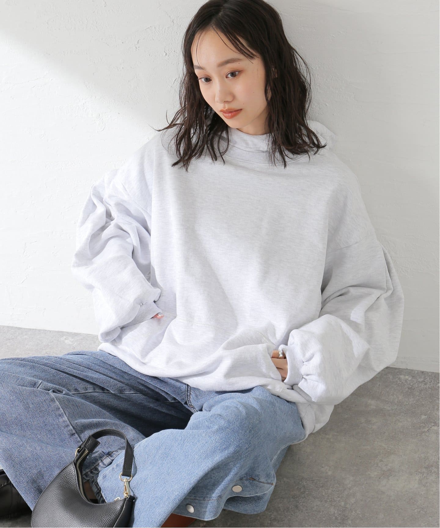 ANGLAN / アングラン Valley Layered Hoodie（スウェット