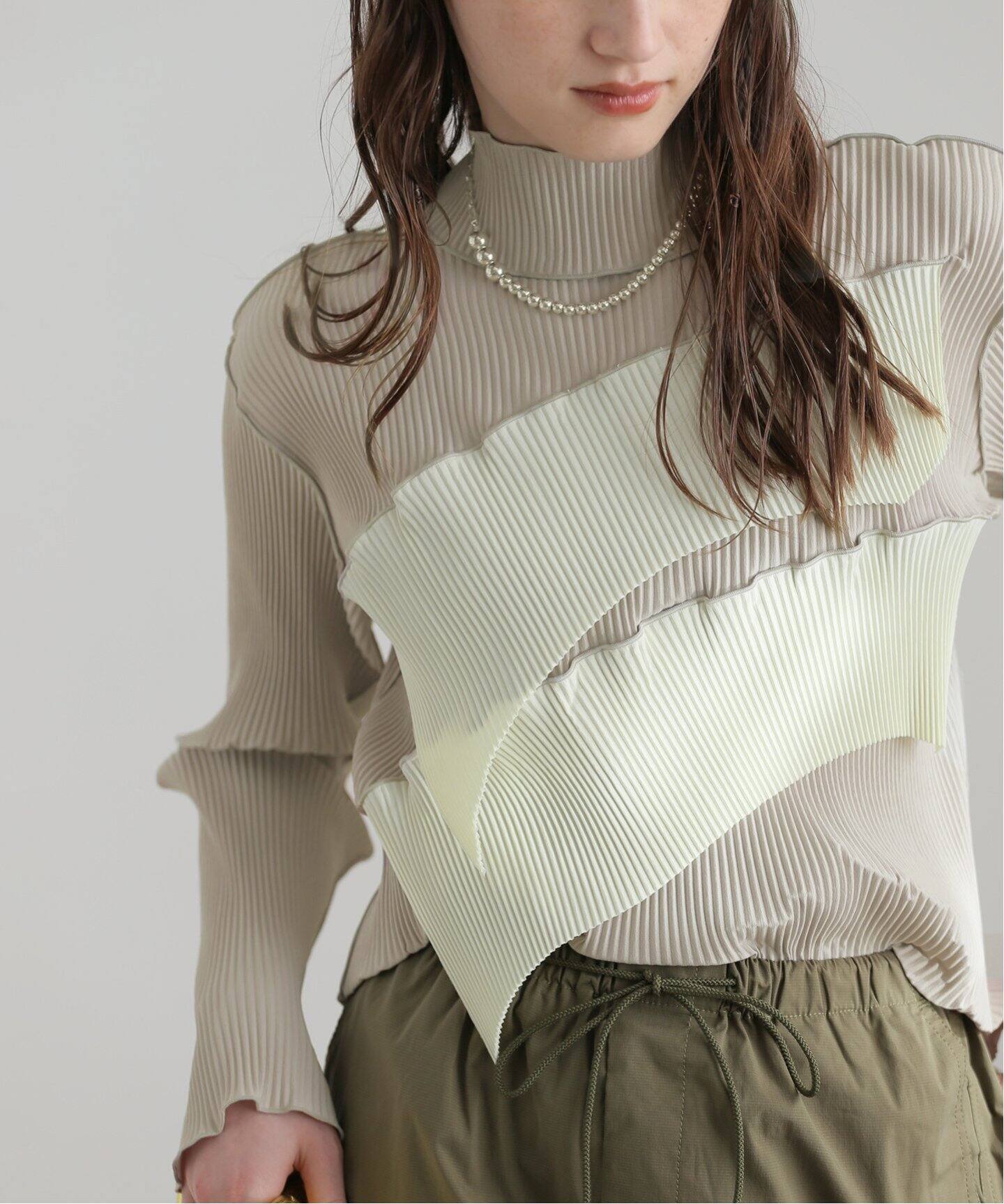 todo kotohayokozawa WAVE L/S TOP HIGH NECK TYPE TD24ATP04（Tシャツ 
