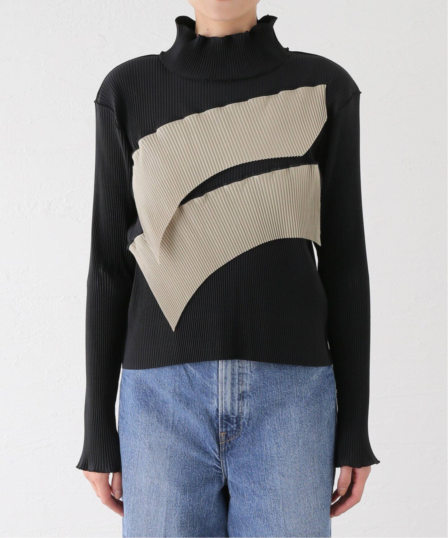 todo kotohayokozawa WAVE L/S TOP HIGH NECK TYPE TD24ATP04（Tシャツ 
