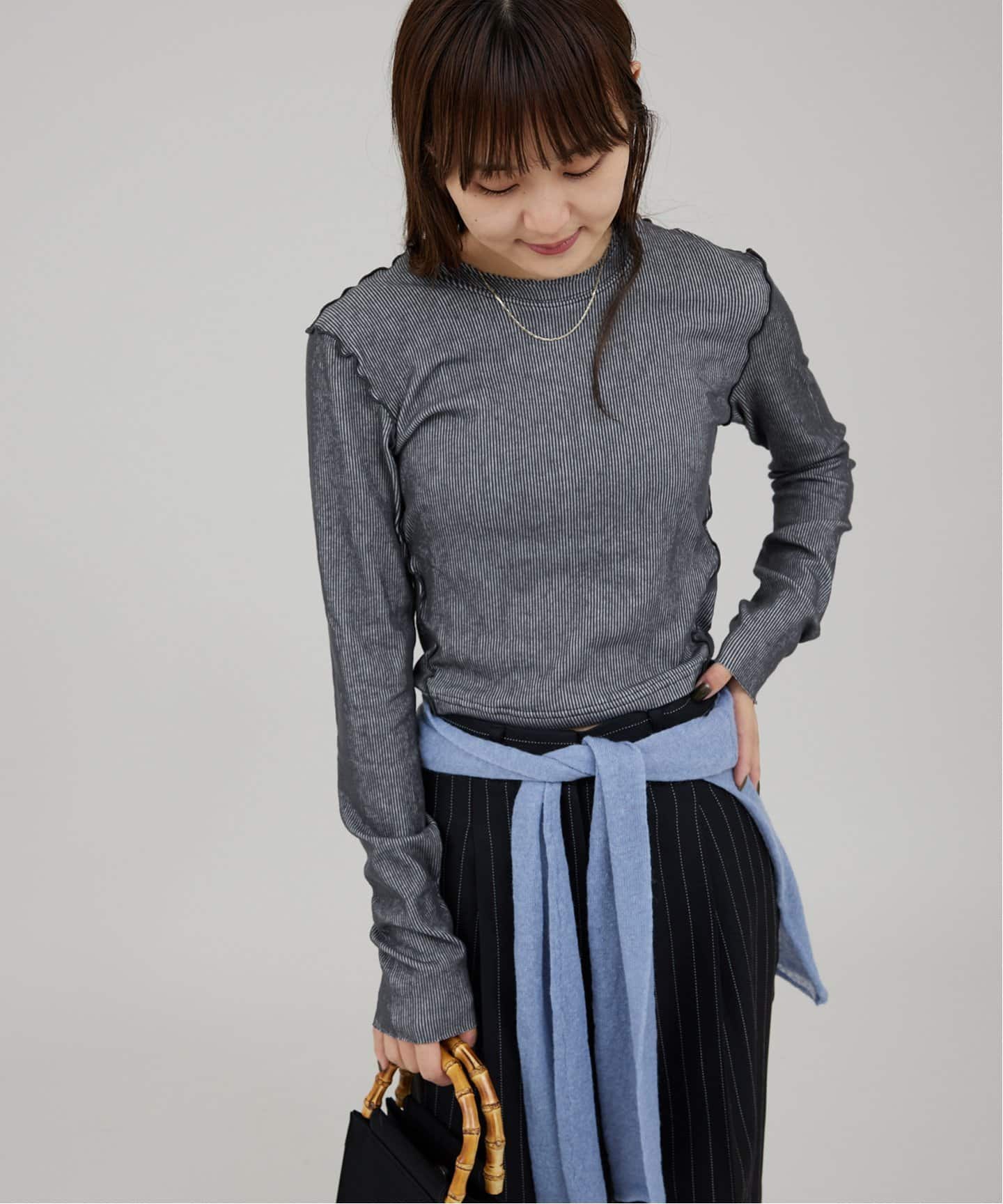 専門ショップ TODAYFUL / トゥデイフル Compact Rib Tops（Tシャツ トップス