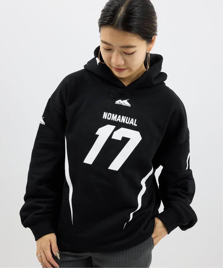 NOMANUAL/ノーマニュアル 17 FOOTBALL HOODIE（Tシャツ／カットソー 