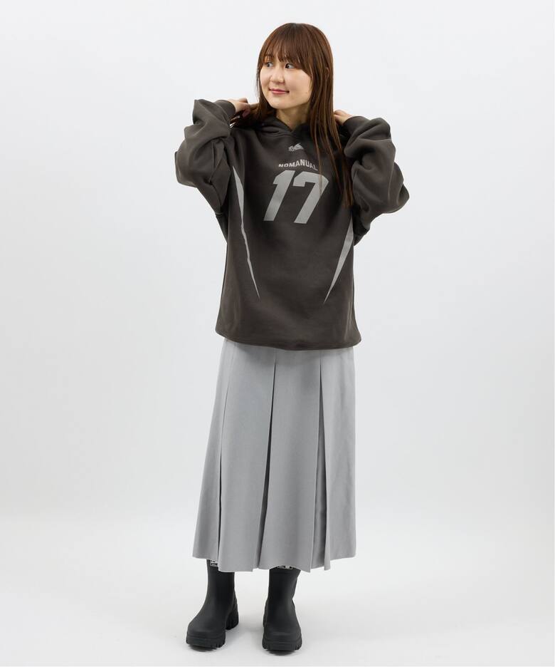 NOMANUAL/ノーマニュアル 17 FOOTBALL HOODIE（Tシャツ／カットソー 