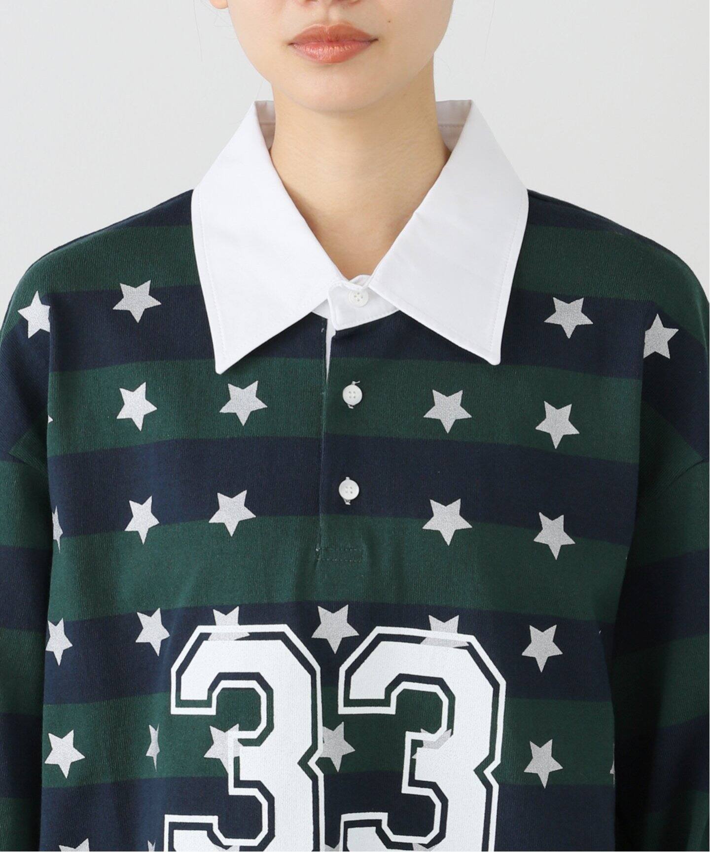 SETUP-EXE/セットアップエグゼ 33 STAR STRIPE PL TOP（Tシャツ