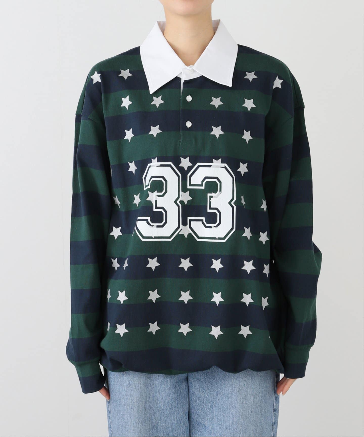 SETUP-EXE/セットアップエグゼ 33 STAR STRIPE PL TOP（Tシャツ
