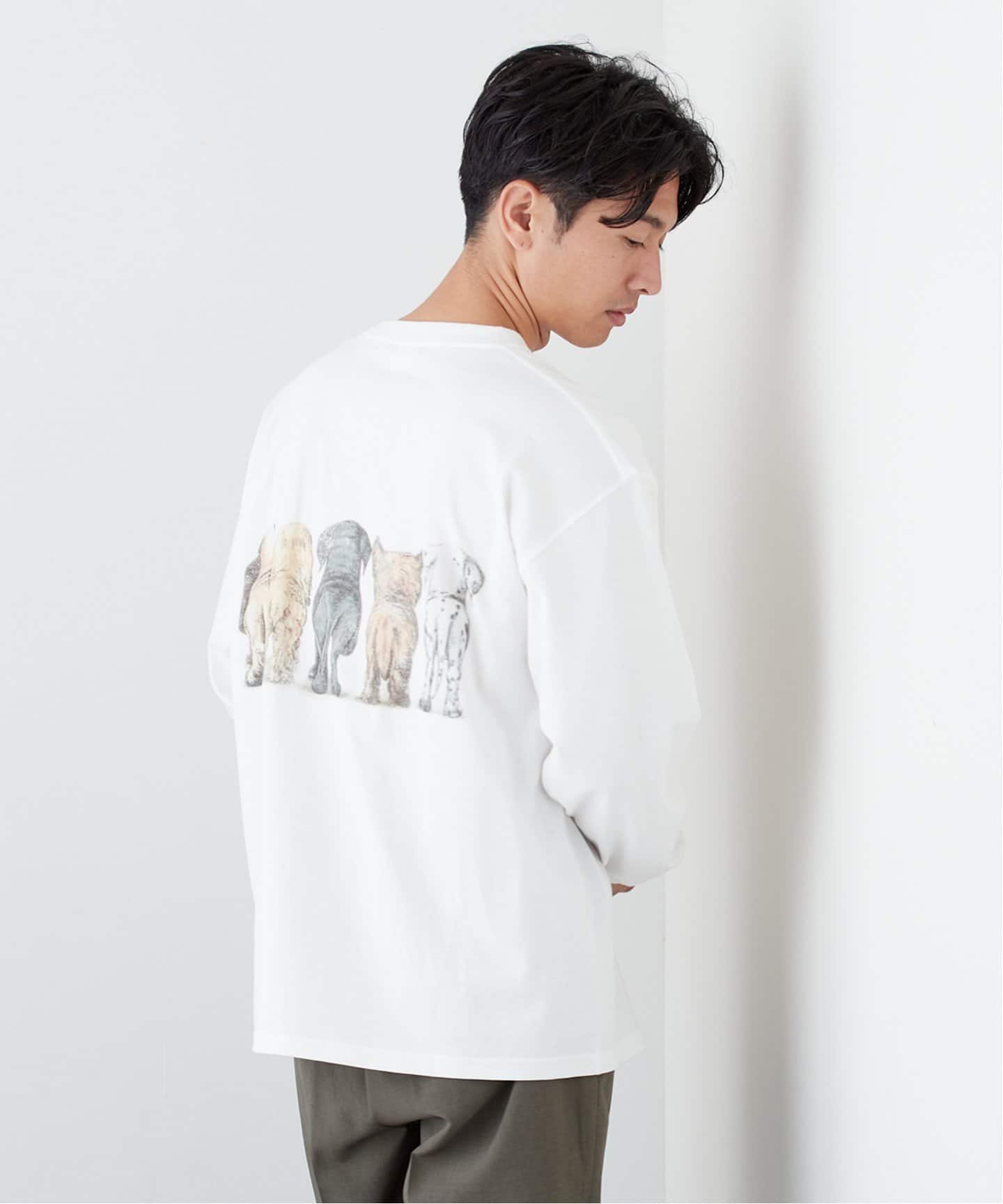DOG アソート ロングスリーブTEE（Tシャツ／カットソー）｜B.C