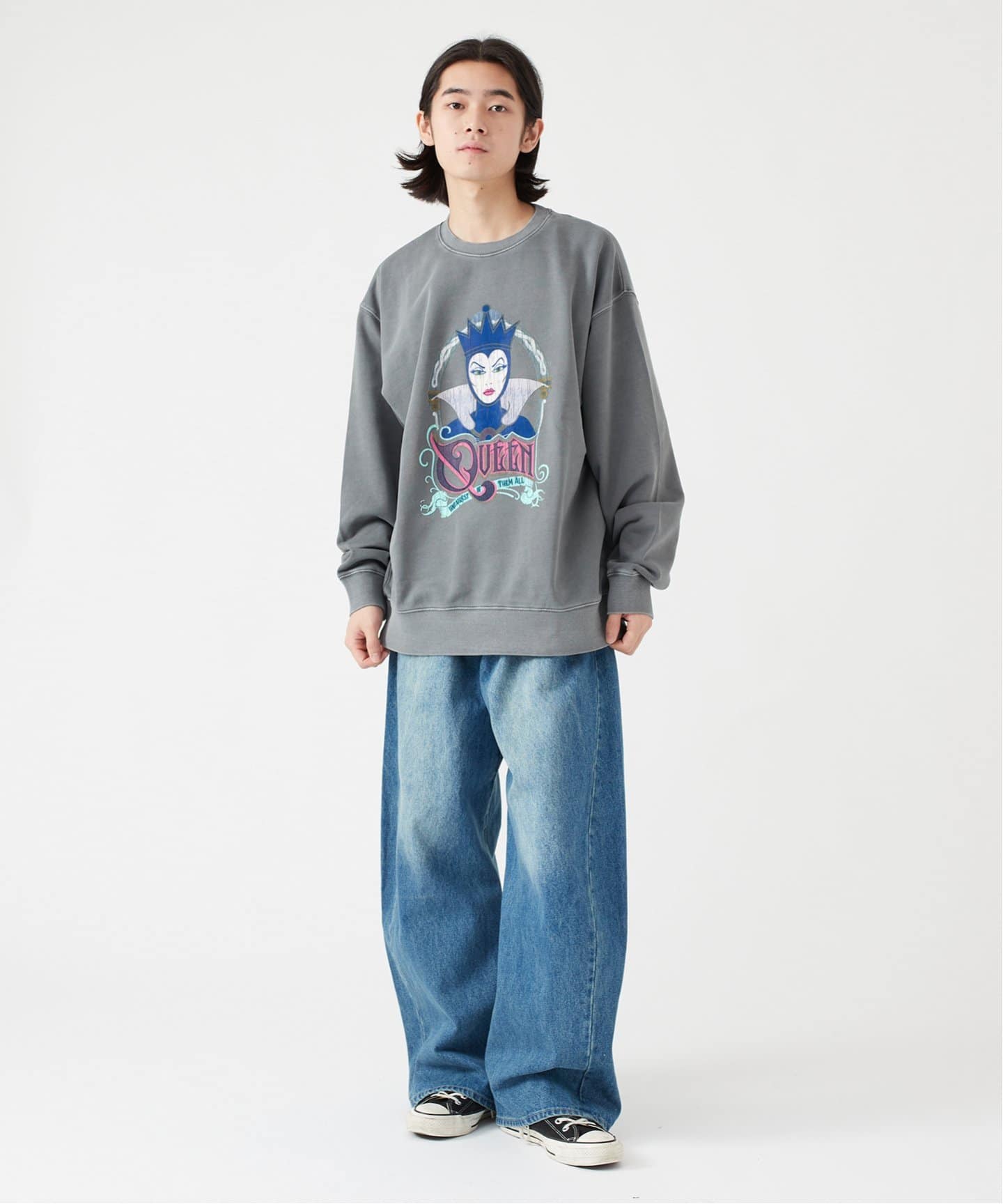 追加》【DISNEY / ディズニー】別注 ヴィランズ クルーネック