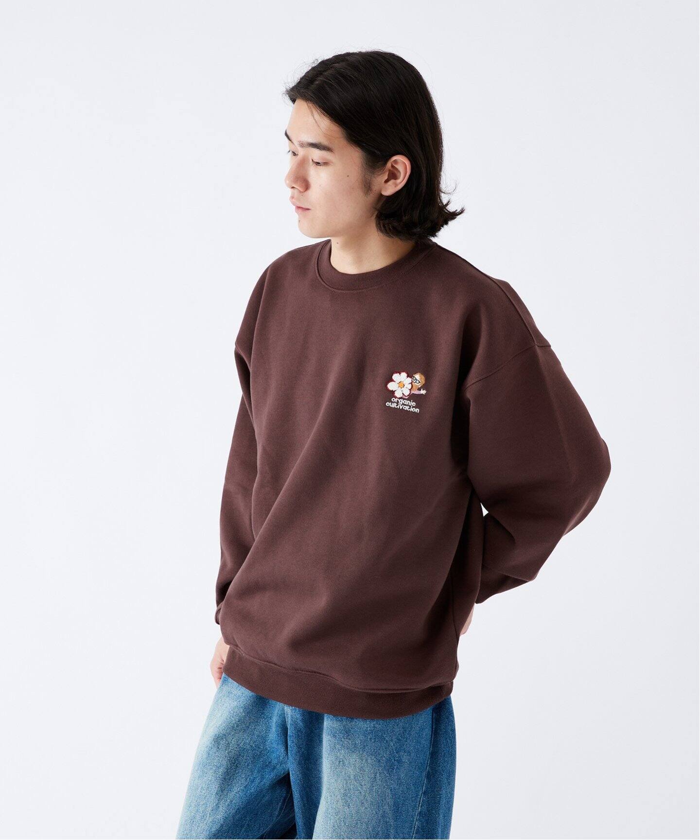 FLOWER MOJYA クルーネックスウェット（スウェット）｜B.C STOCK