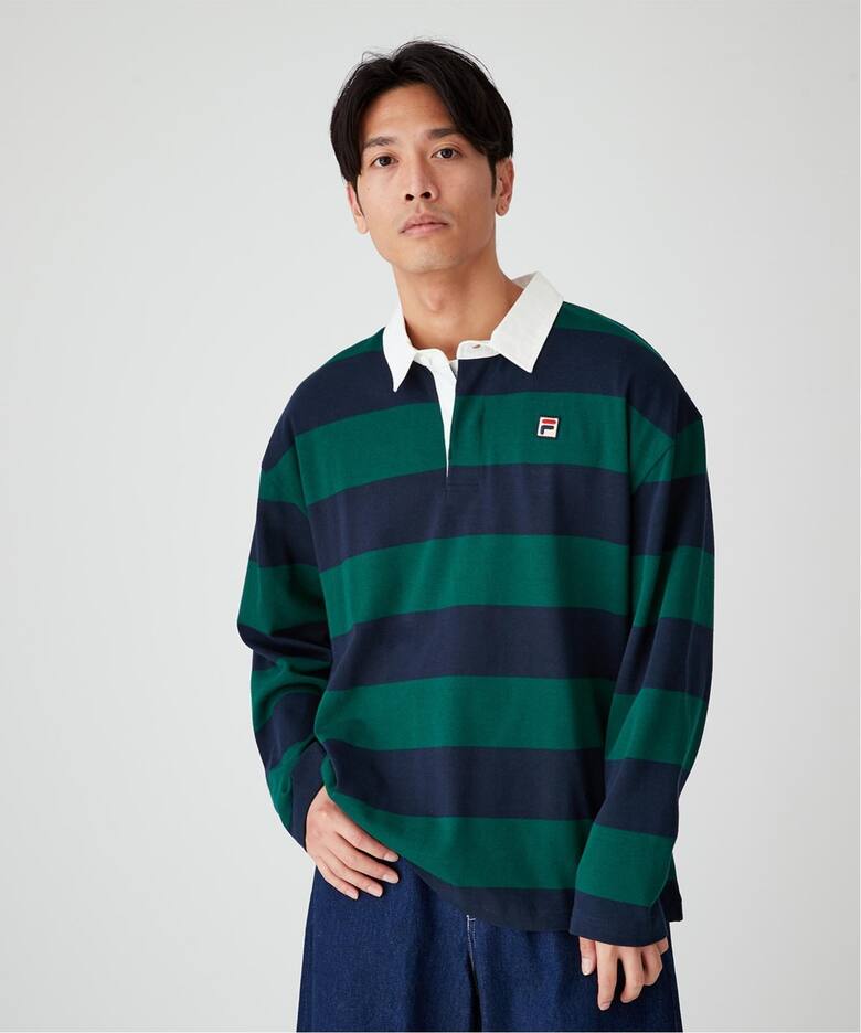 FILA / フィラ】別注 ラガーシャツ（Tシャツ／カットソー）｜B.C STOCK 