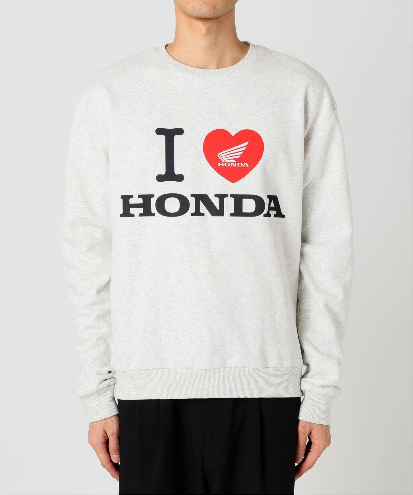 HONDA / ホンダ】別注 I LOVE HONDA クルーネックスウェット 