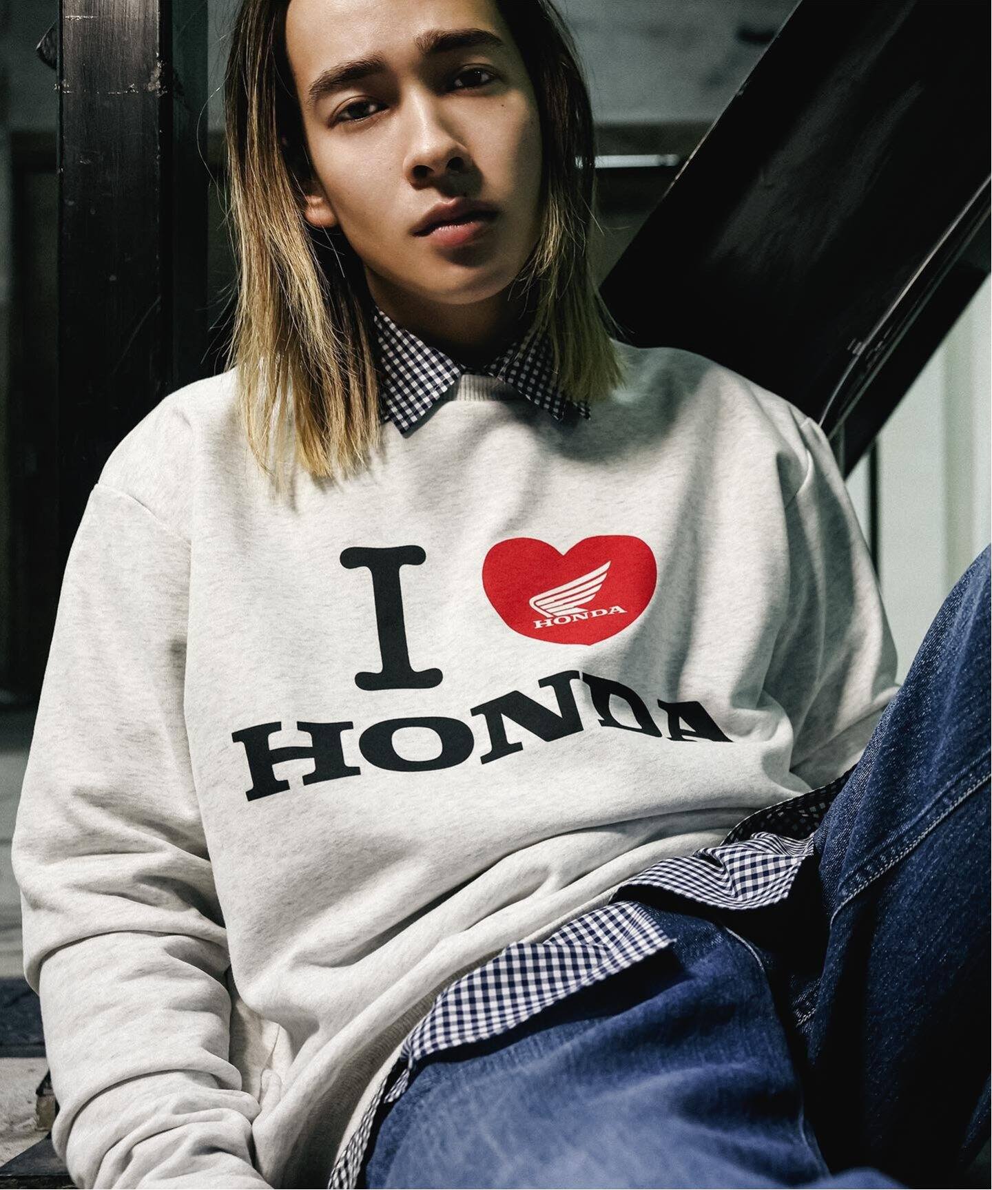 HONDA / ホンダ】別注 I LOVE HONDA クルーネックスウェット 