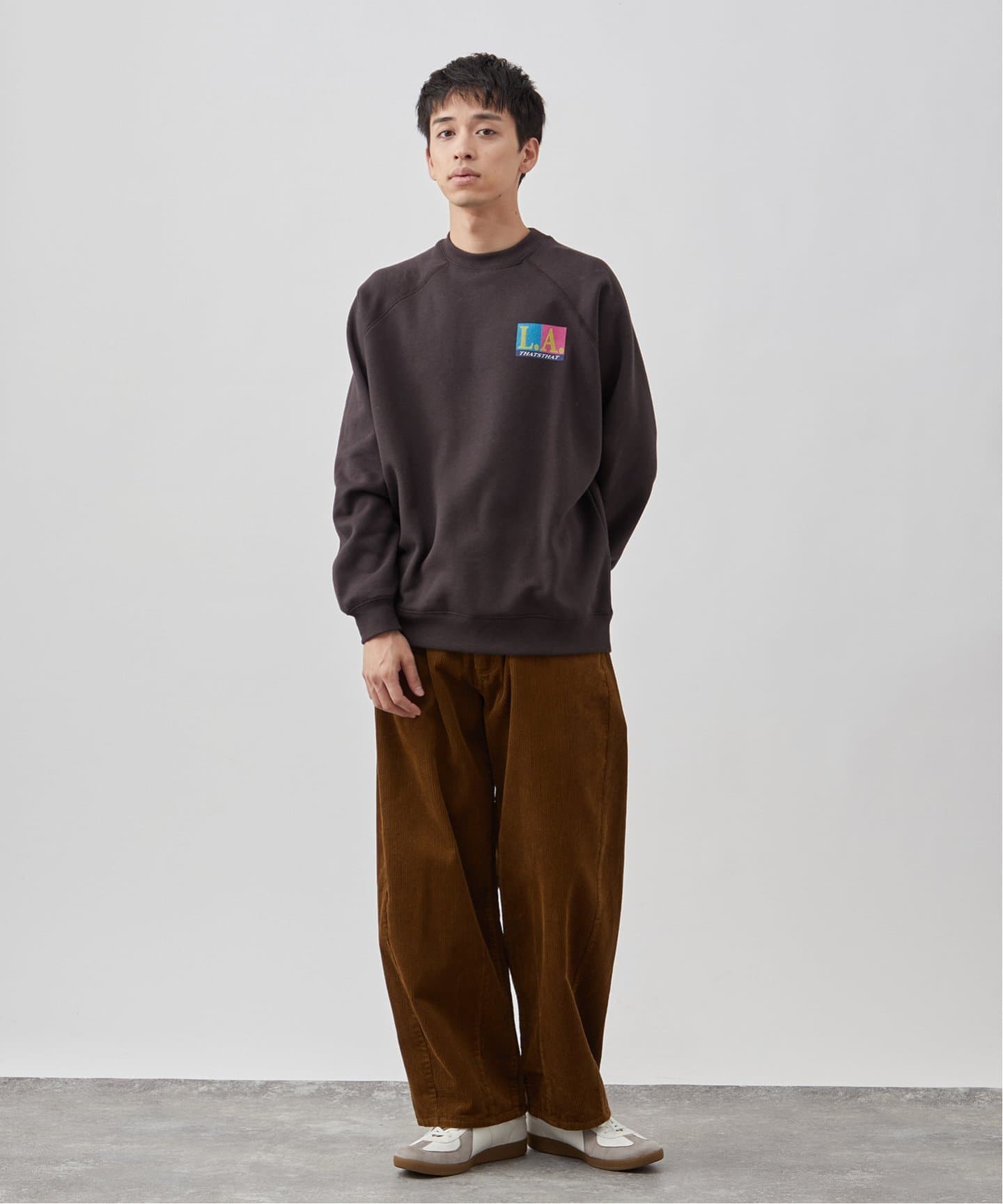 BEAUTY&YOUTH クルーネックスウェットS WEB限定 WARDROBE SMART】ダブルニット クルーネック スウェット