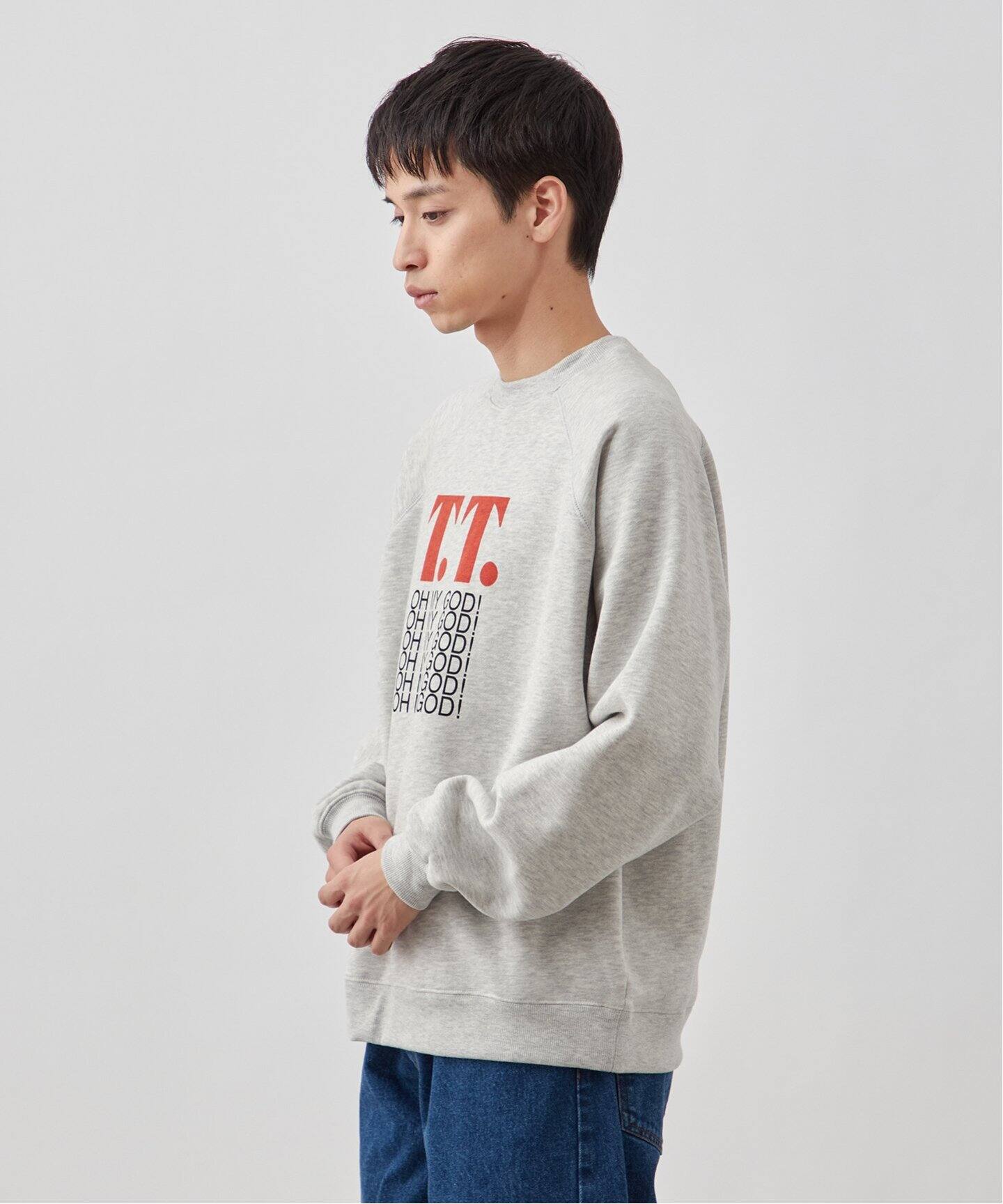PHEENY プリントクルーネックカットソー PHEENY/PRINT JERSEY CREW NECK(MULTI)