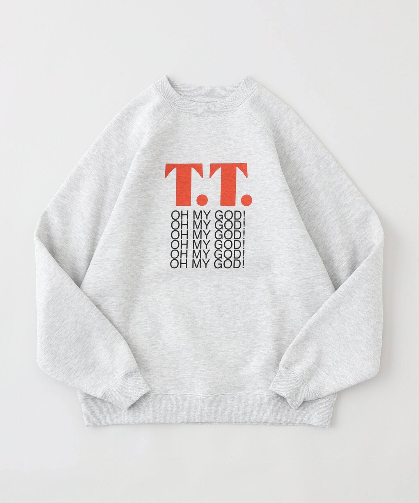 THATSTHAT】プリント クルーネックスウェット（スウェット