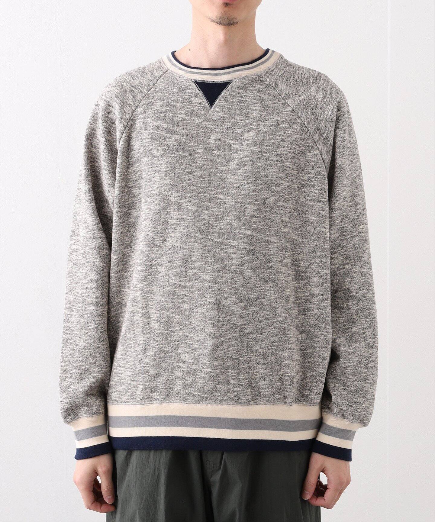 大学生協のスーツ提携店割引 Healthknit / クルーネック リブ ヘルスニット】ライン トップス