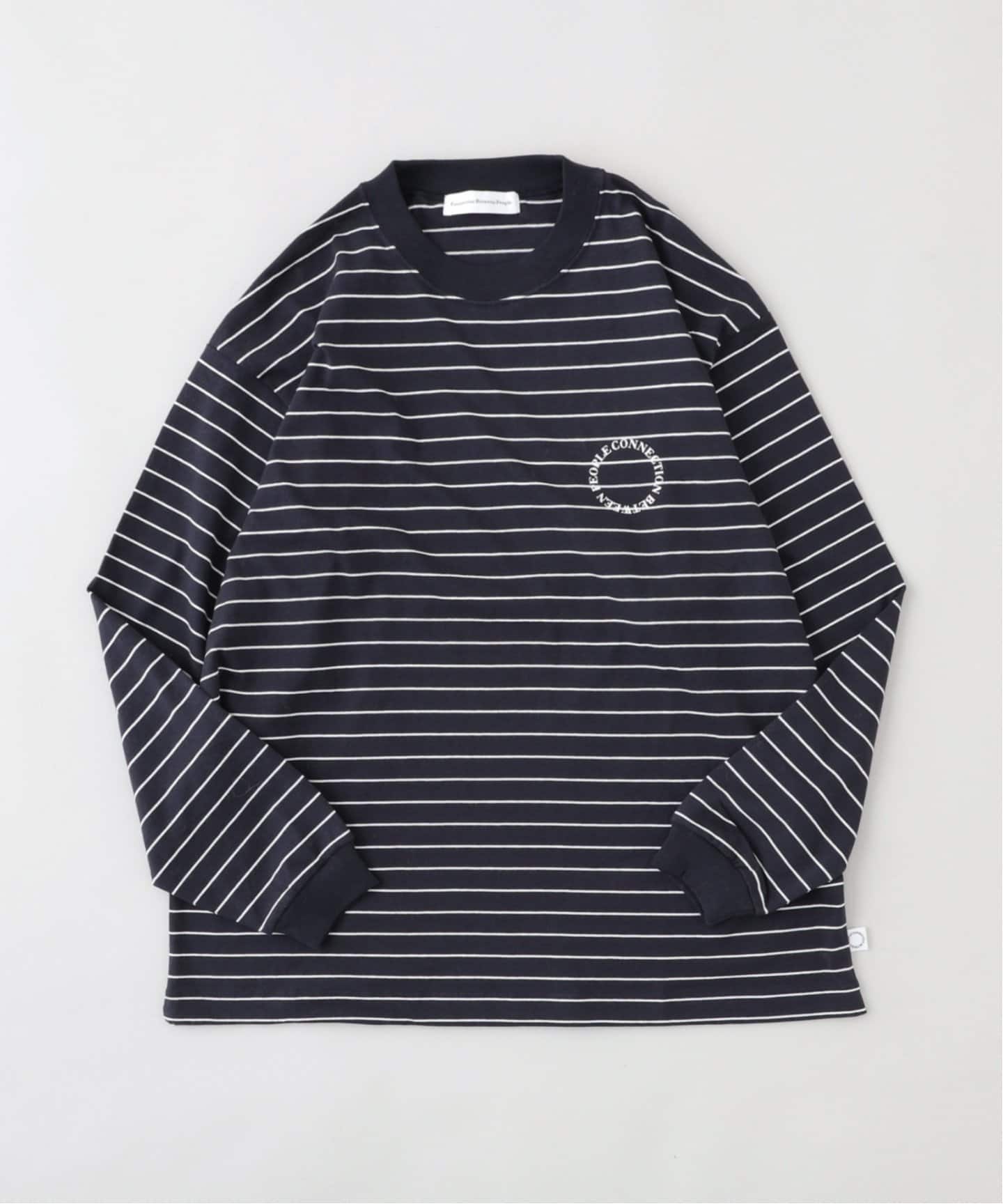 ranclic ロゴロンT トップス　ボーダー C.B.P ボーダーロゴロンTEE（Tシャツ／カットソー）｜B.C STOCK