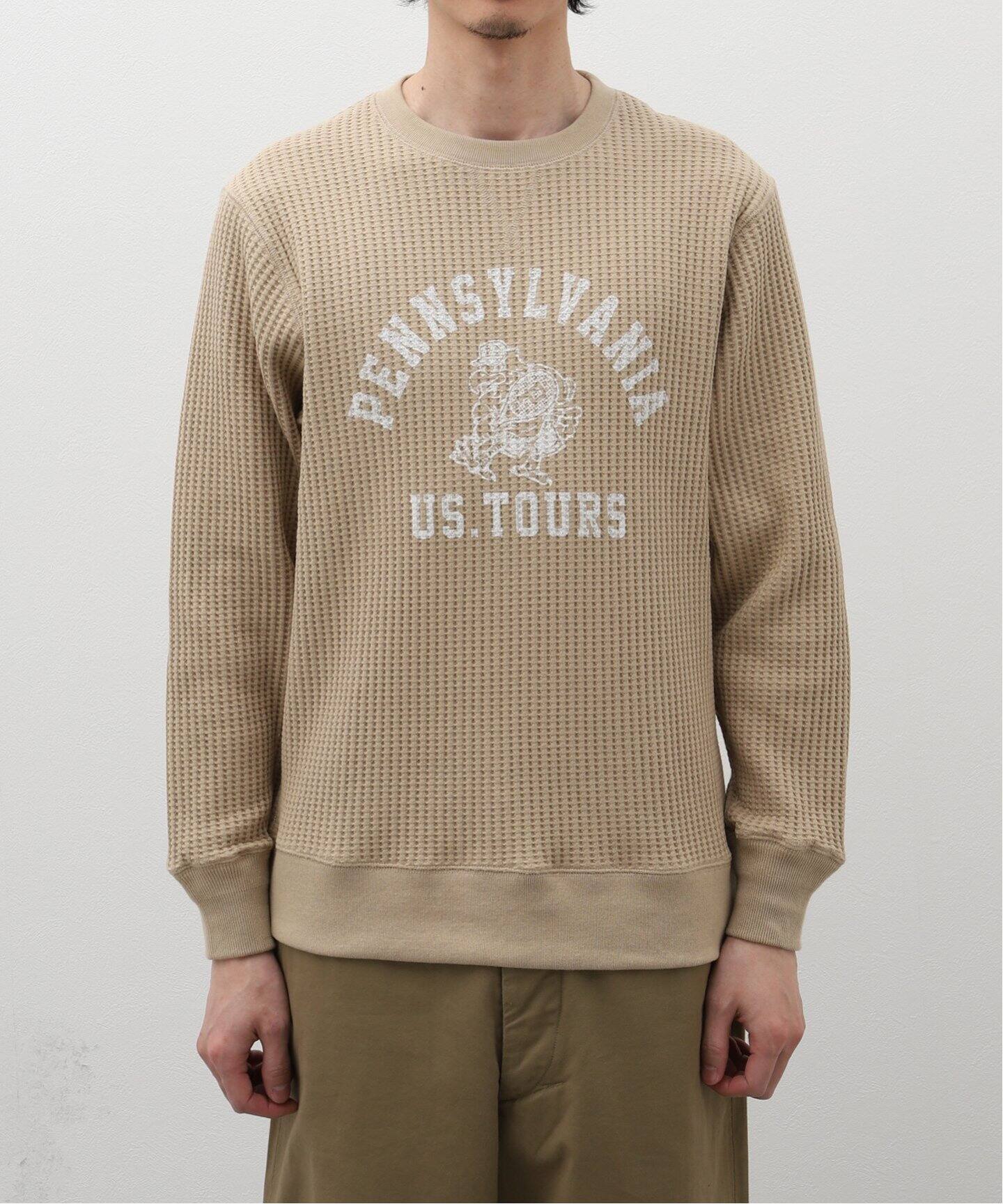 JEMORGAN / ジェーイーモーガン】別注 ワッフルプリントロングスリーブ  