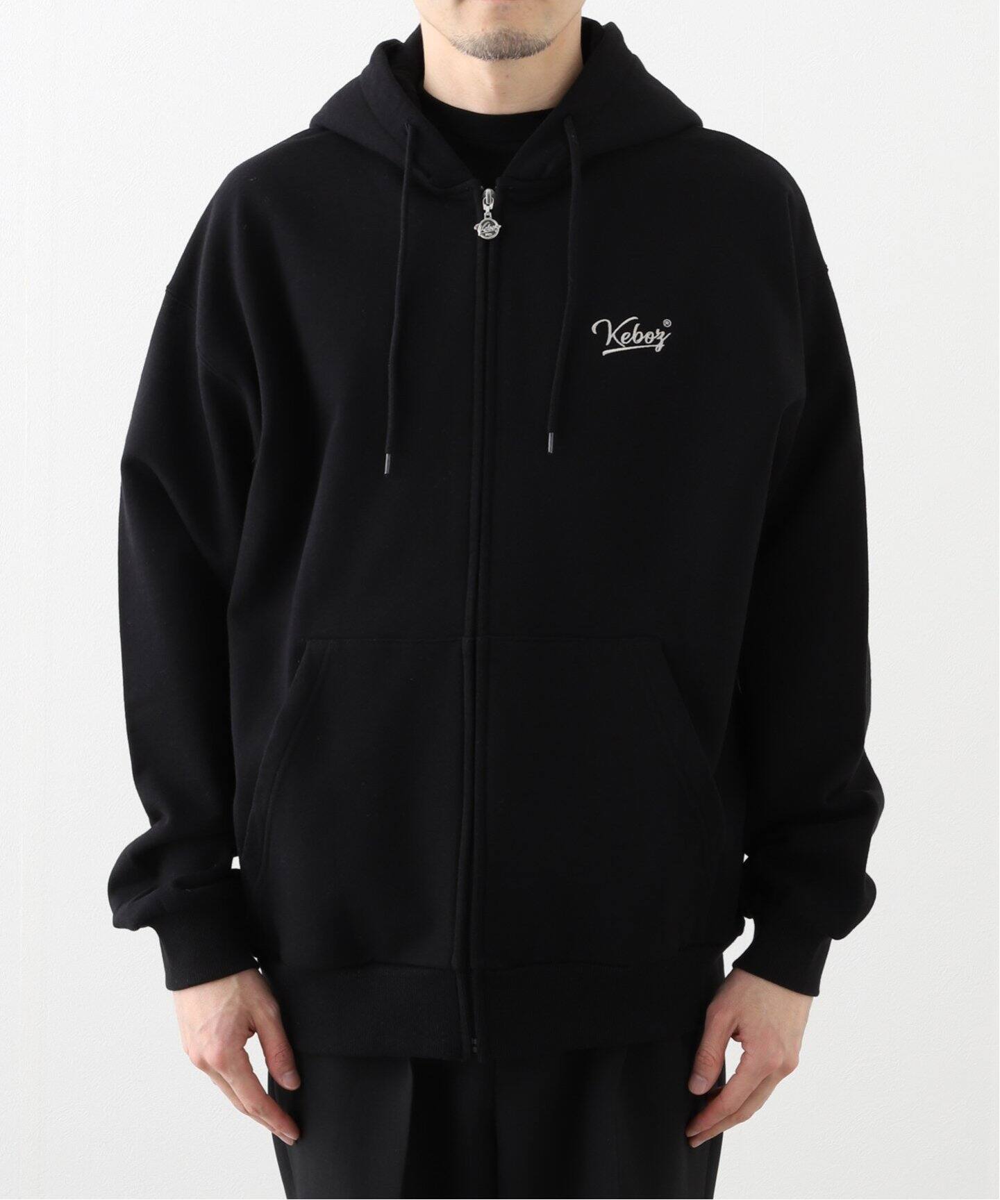 KEBOZ/ケボズ BB LOGO SWEAT FULL ZIP HOODIE（パーカー）｜JOINT 