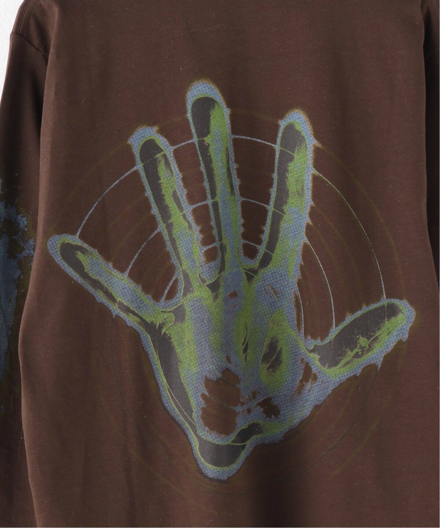 GENTLEFULLNESS ロンT ブラウン GENTLEFULLNESS LS Tee - HAND GSS24TS GTLCOTB HA（Tシャツ