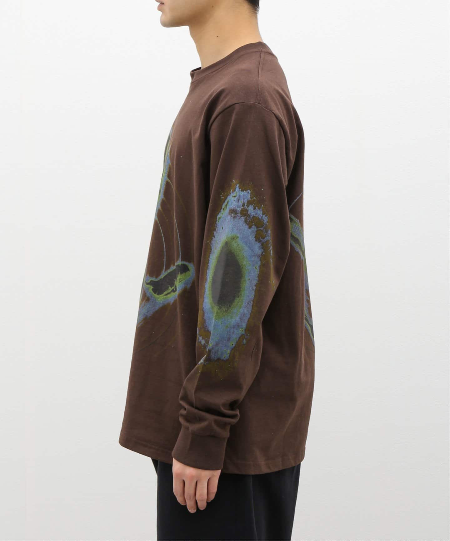 GENTLEFULLNESS LS Tee - HAND GSS24TS GTLCOTB HA（Tシャツ