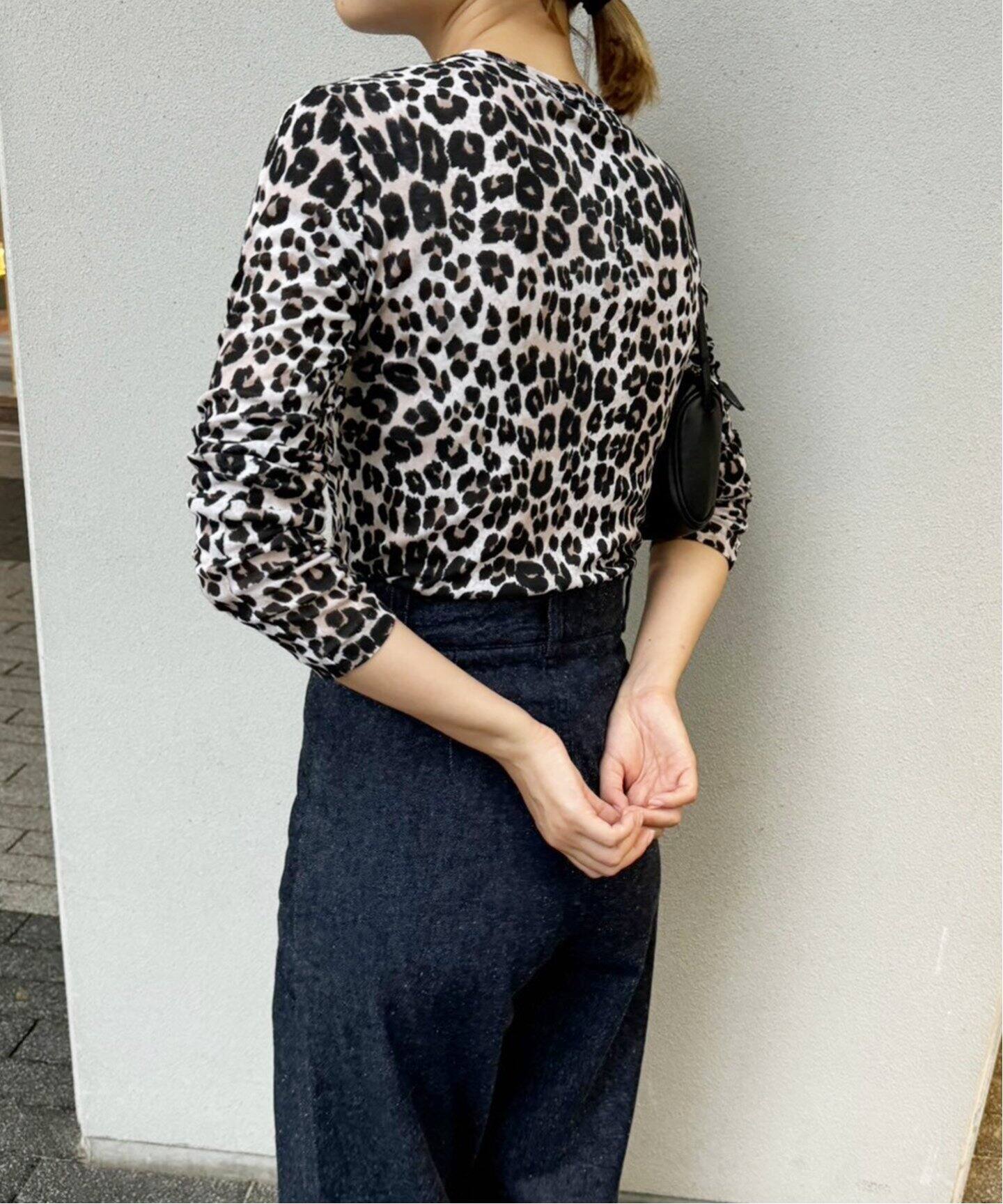 レオパード シアーコットンプルオーバー（Tシャツ／カットソー）｜EDIT  