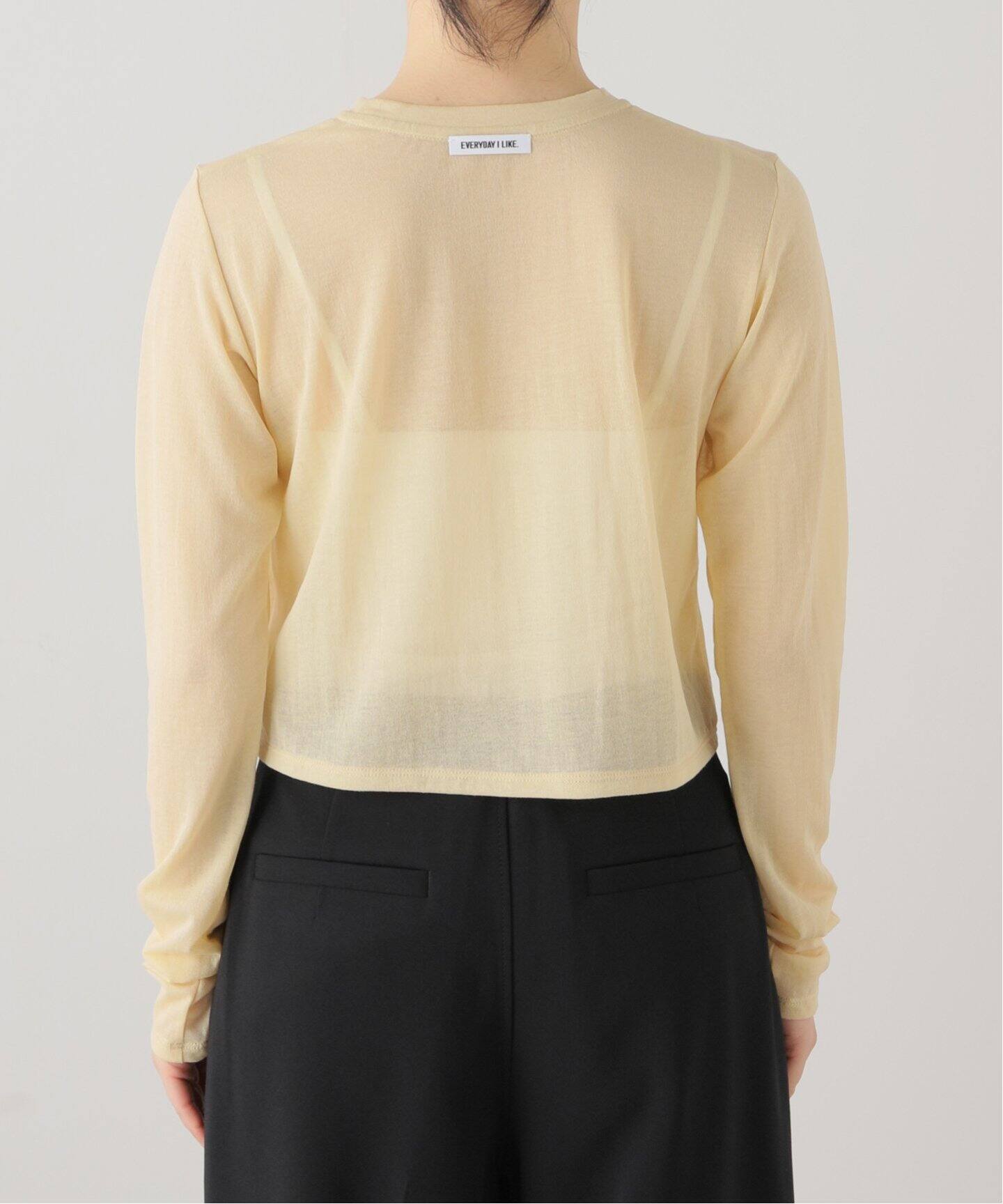 EVERYDAY I LIKE.×EDIT. FOR LULU】シアークロップドTEE（T 