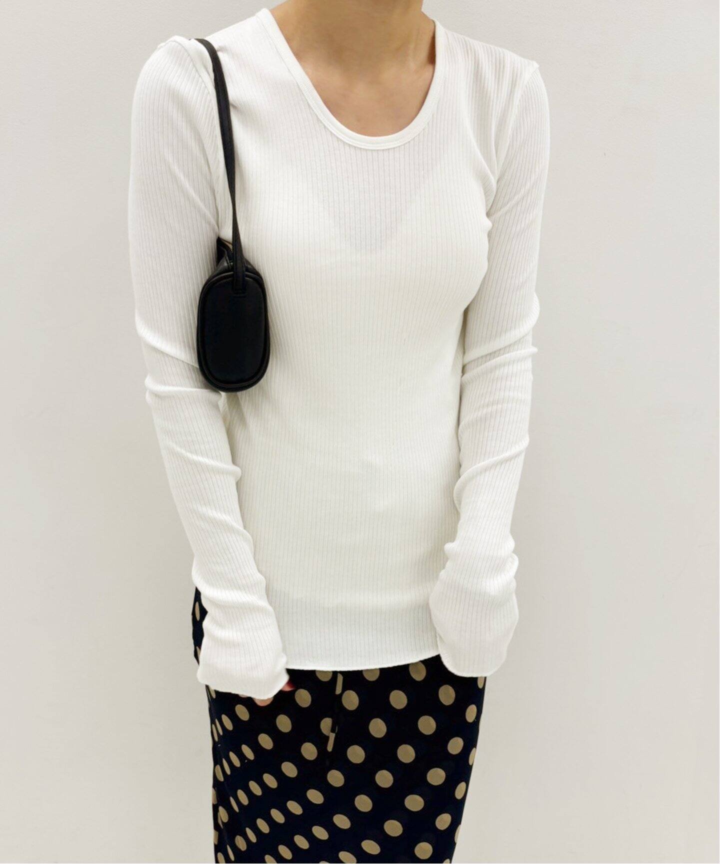 HAKUJI/ハクジ】バックオープンリブプルオーバー（Tシャツ／カットソー 