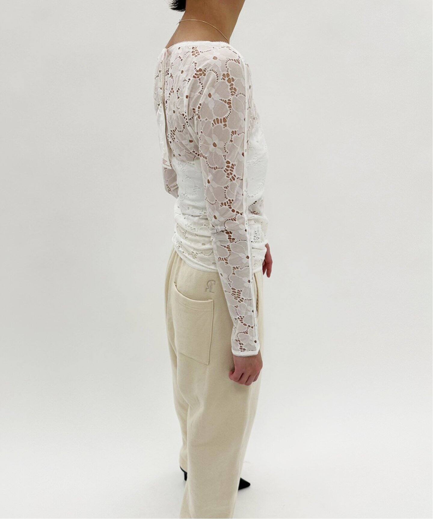 キャミソール 「YUHAN WANG/ユハン ワン」lace lined camisole 