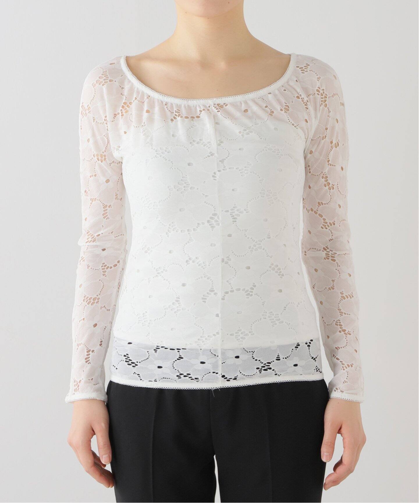 YUHAN WANG/ユハン ワン】lace top（Tシャツ／カットソー）｜EDIT.FOR 